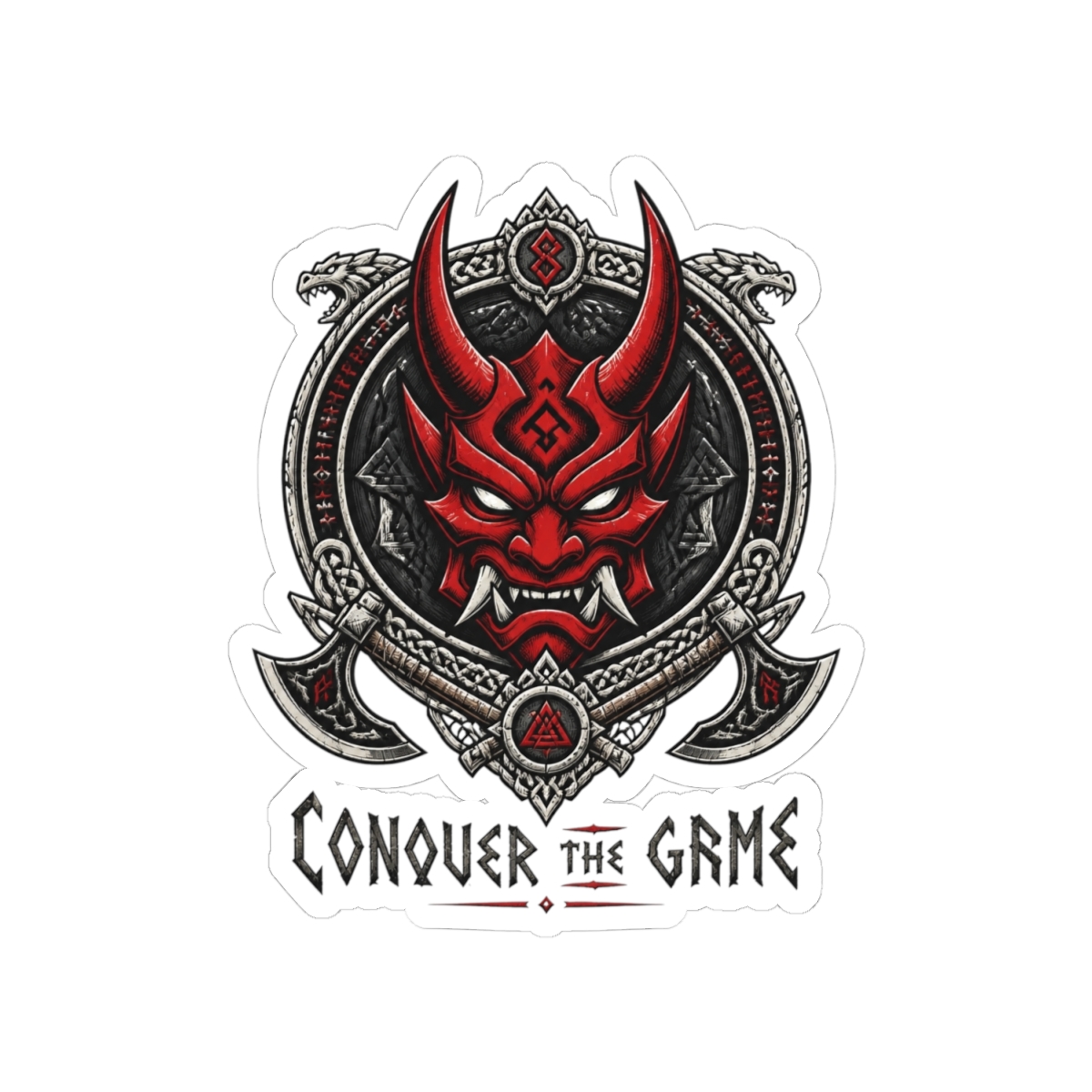 SypherPK "Conquer the Game" Sticker - alternate angle 2, merchandise