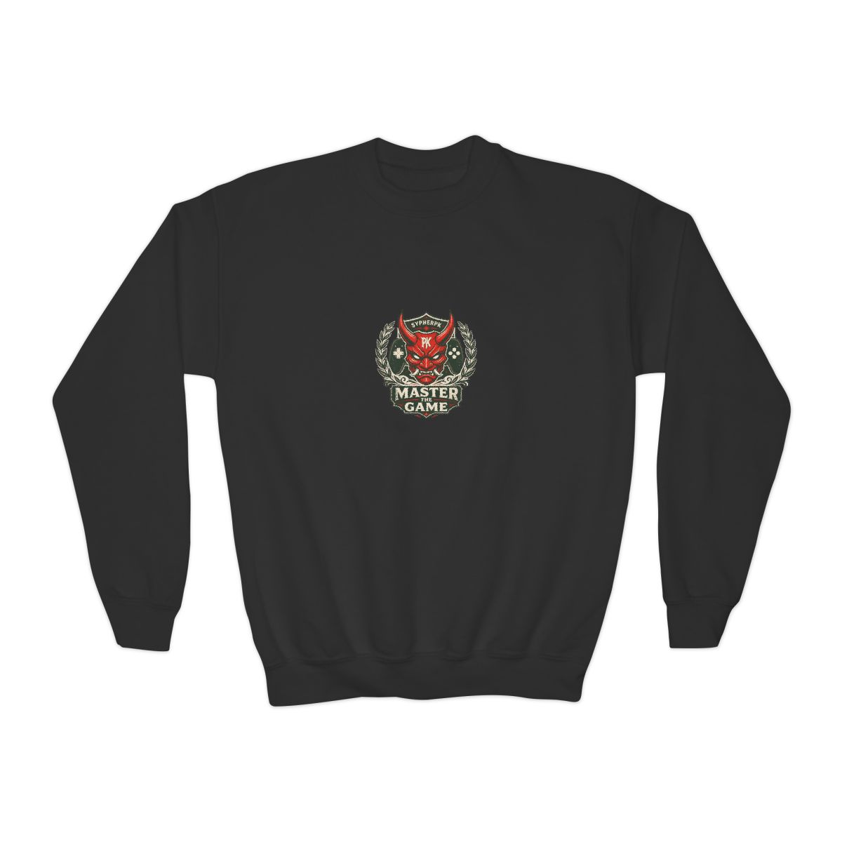 SypherPK "Master the Game" Kids Crewneck - alternate angle 2, merchandise